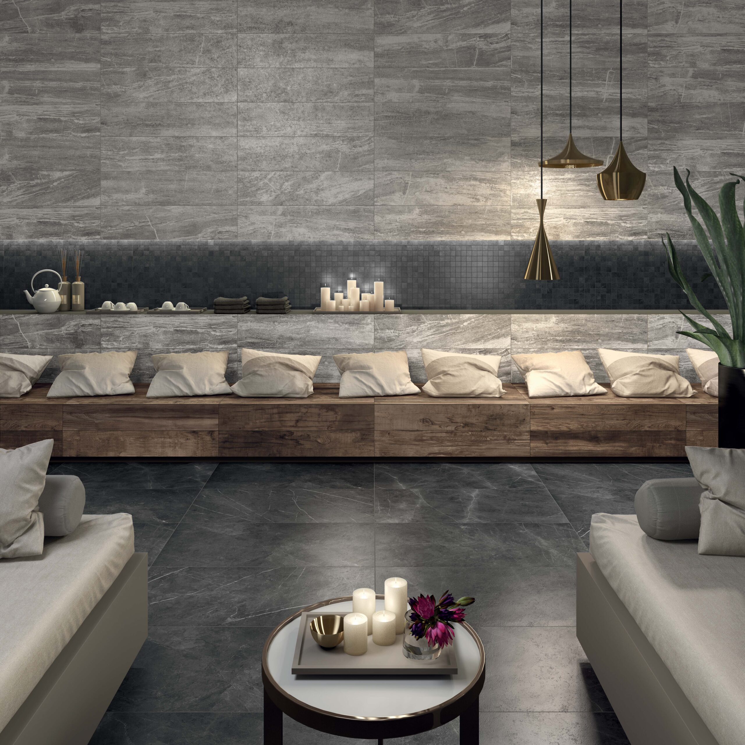 Keraamiset laatat ABK Sensi Pietra Grey Sable R 30x60cm