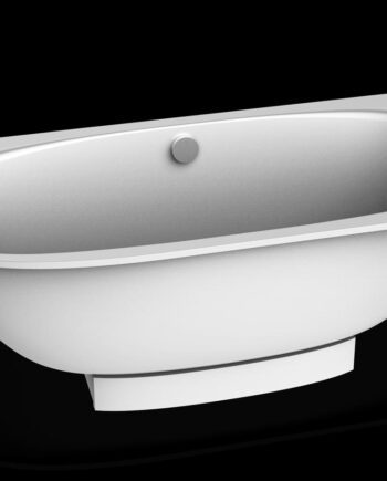 Amme PAA VERSO cast stone kiiltävä kivi, amme paneelilla + 1 kulma pyöristetty (A)