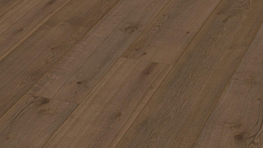Parketti Tammi Meister Lindura Olive grey Authentic oak, vintage structure, harjattu, 1 sauva, öljytty luonnonöljyllä