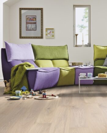 Parketti Tammi Meister Limed off-white oak lively, 1 sauva, harjattu, matta lakka PD400