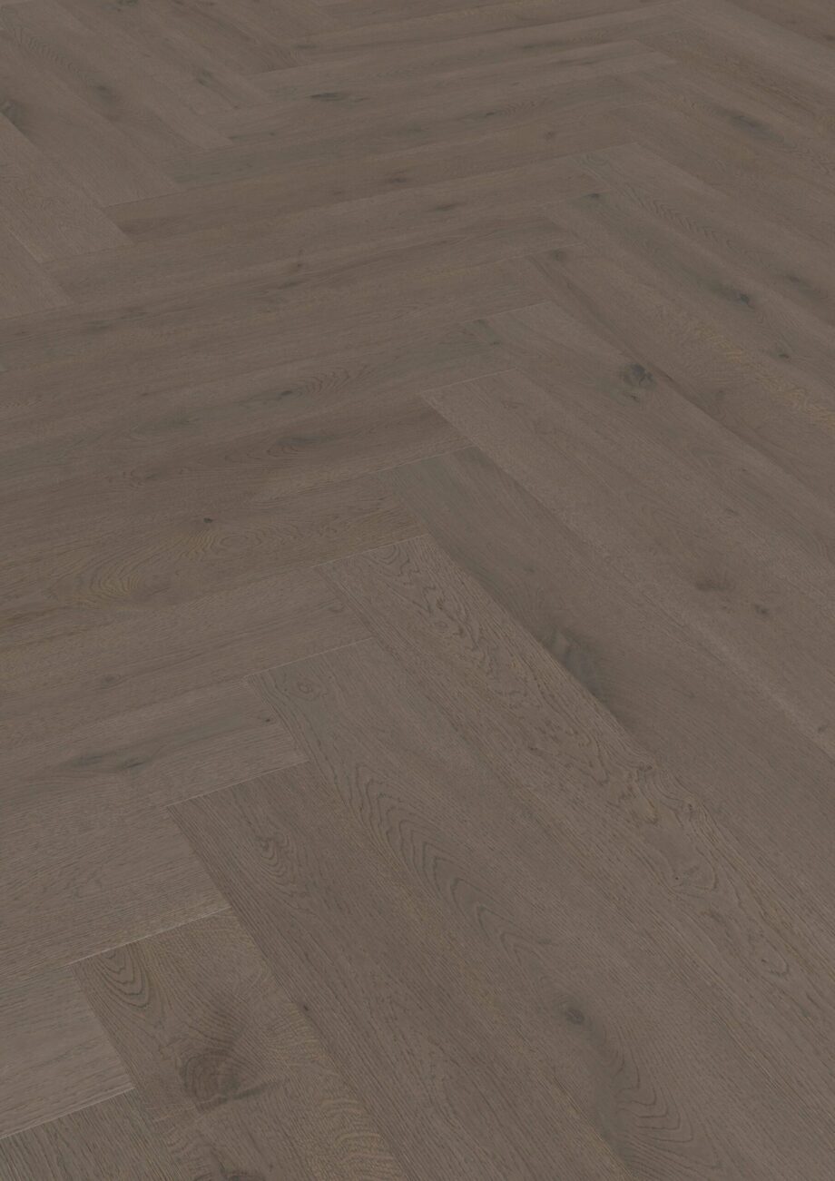 Parketti Tammi, ter Hürne, kalanruoto, Oak basalt brown, harjattu, viistetty, erityisesti matta lakka – 2