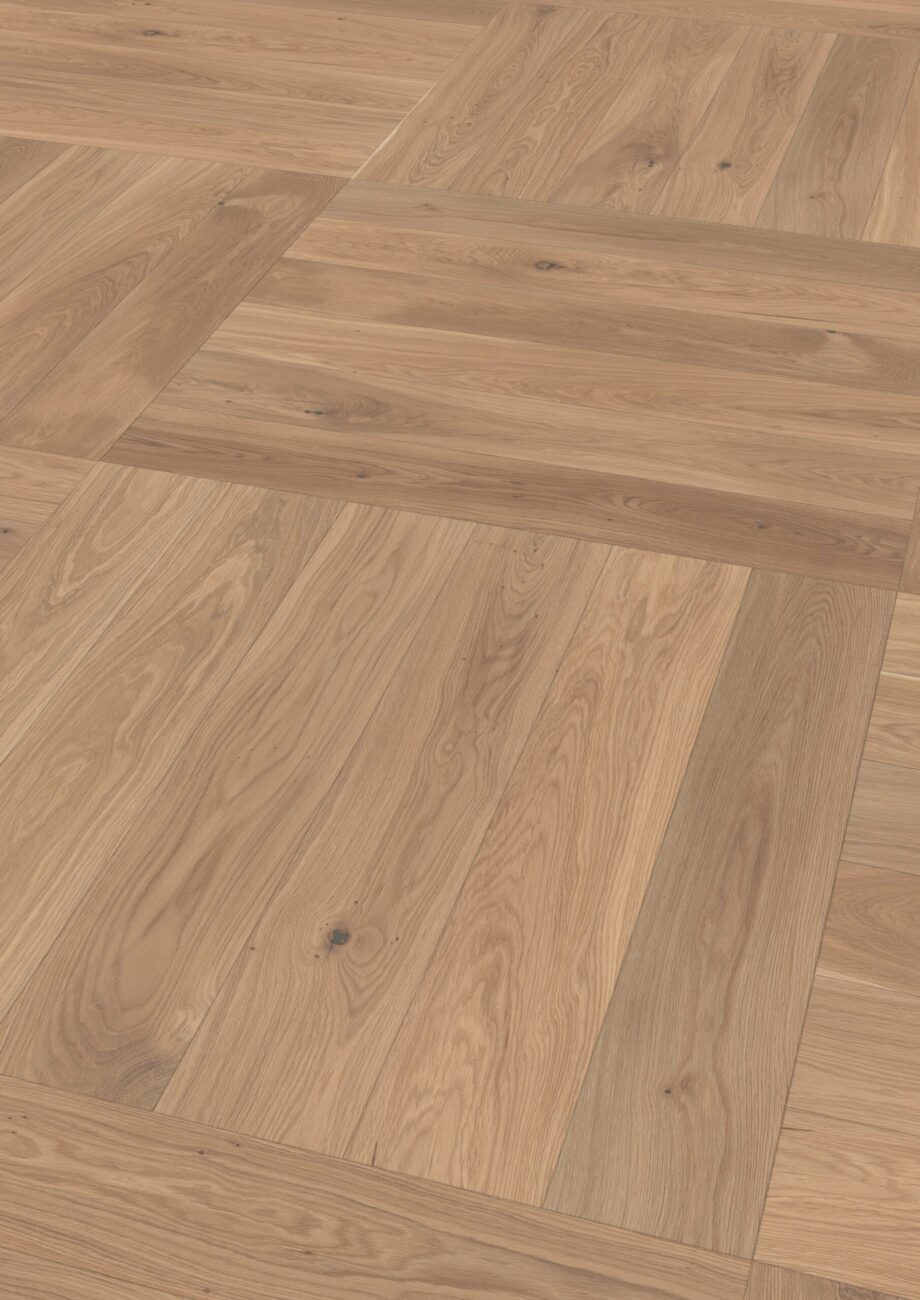 Parketti Tammi, ter Hürne, Oak light beige, harjattu, viistetty, luonnonöljy – 2