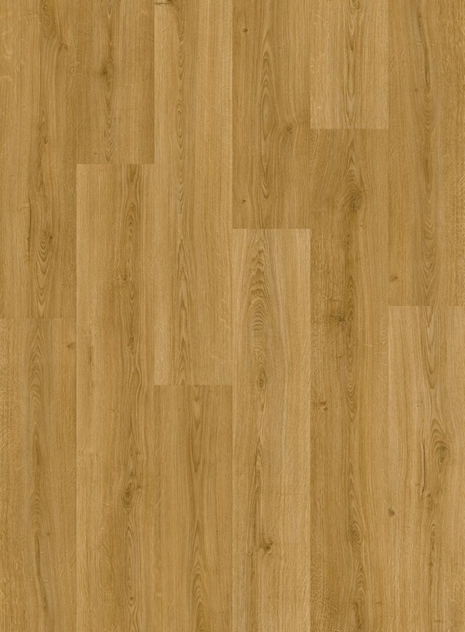 vinyylilattia-quick-step-bloom-botanic-smoked-oak Vinyylilattia Quick Step Bloom Botanic Smoked Oak, tumma savutammen sävy ja lankkudesign.