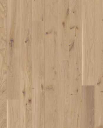 Parkett tamm Bauwerk Casapark 46 Crema faasitud, harjatud ja Bprotect ultra mattlakiga lakitud. Heleda tooniga ja rustikaalse sorteeringuga parkett.