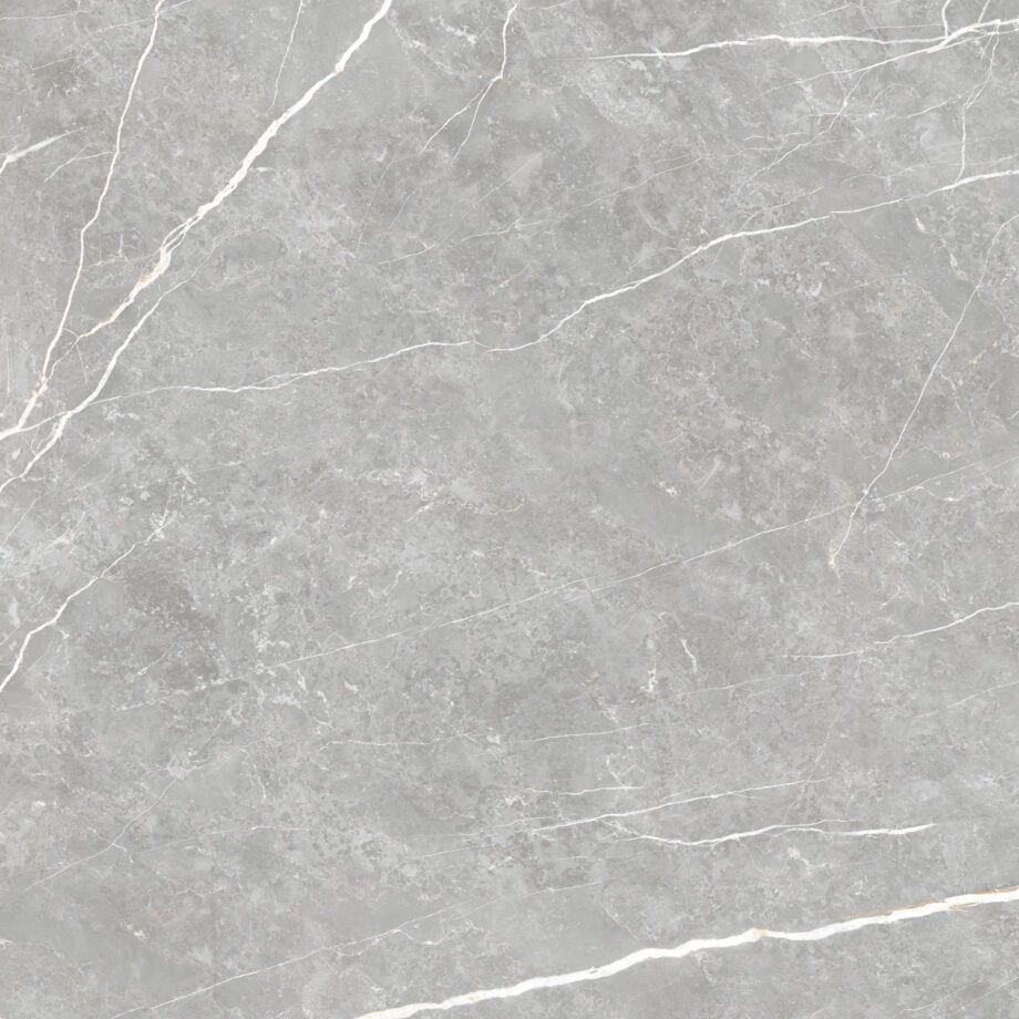 004.090.0368.07981-1 Marmorefektiga poleeritud keraamiline põrandaplaat Tau Elite Gray Pol, 90x90 cm, hall, rektifitseeritud