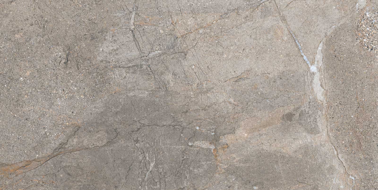 Kiviefektiga poleeritud keraamiline põrandaplaat Tau Mainstone Gray Pol, 75x150 cm, 10,5 mm, hall, rektifitseeritud