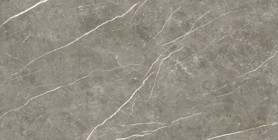 004.505.0294.07981-1 Marmorefektiga poleeritud keraamiline põrandaplaat Tau Elite Graphite Pol, 90x180 cm, 11 mm, grafiithall, rektifitseeritud