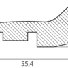 Jalkalista tammi, massiivipuu, 20x56x2700 mm – 2