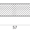 Jalkalista tammi, massiivipuu, 10x58x2700 mm – 2