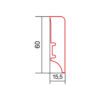 porandaliist-156030-2 Viilutettu jalkalista tammi Terra P6P, 60x16x2200 mm – 2