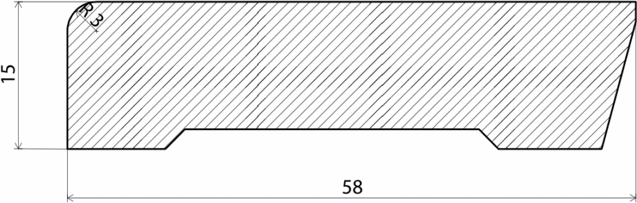 porandaliist-157944-2 Jalkalista mänty valkoiseksi maalattu, 15x58x2700 mm – 2