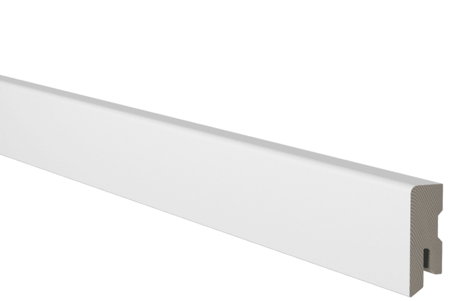 porandaliist-159564-1 Jalkalista mänty valkoiseksi maalattu, sileä, 14x42x2700 mm