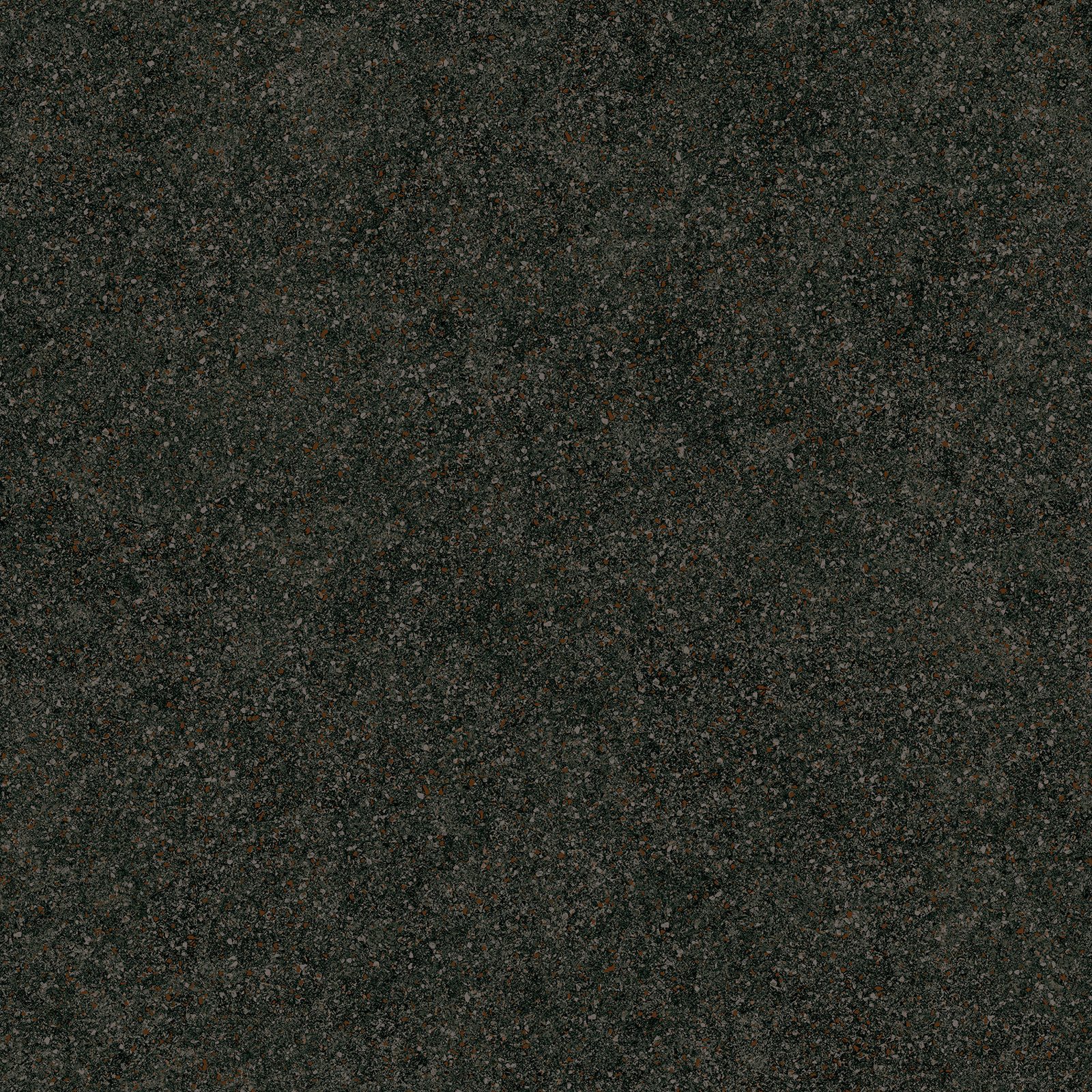 Terrazzo mustriga matt keraamiline põrandaplaat Tau Tornares Teide Black, 120x120 cm, 9 mm, must, rektifitseeritud