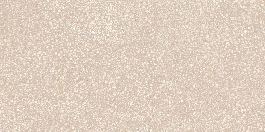 Terrazzo mustriga matt keraamiline põrandaplaat Tau Portobello Sand, 60x120 cm, liivabeež, R10, rektifitseeritud