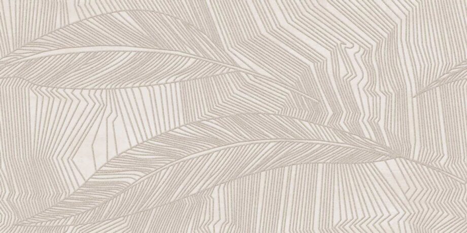 Dekoratiivne metalliefektiga keraamiline seinaplaat Tau Corten Wall Decor Ivory, 30x60 cm, elevandiluu