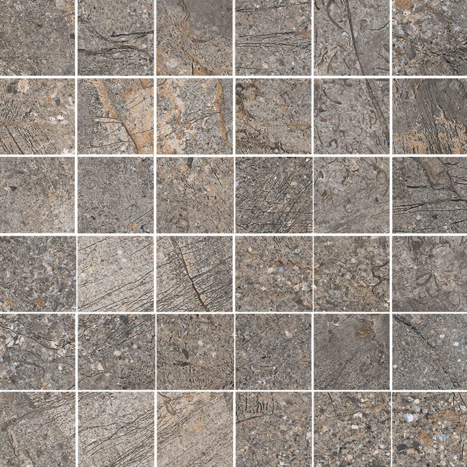 Kiviefektiga mosaiikplaat Tau Mainstone Gray 5x5 Pol, 30x30 cm, hall