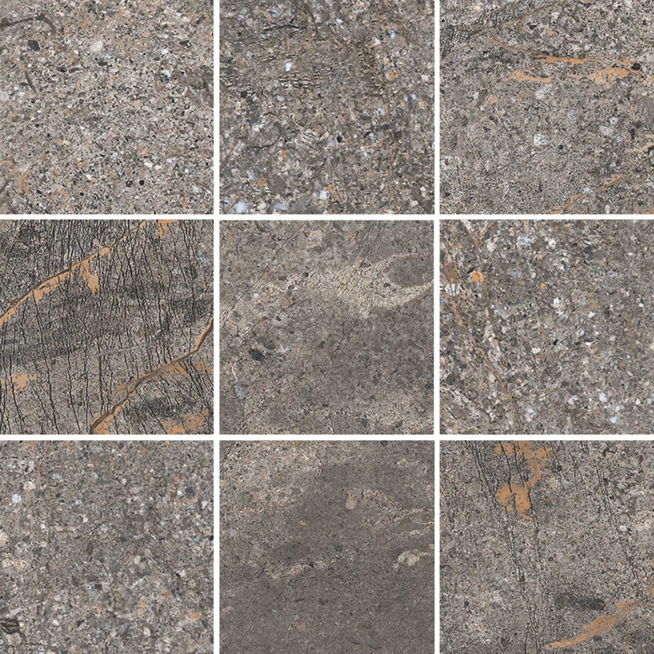 041.280.0368.08706-1 Kiviefektiga mosaiikplaat Tau Mainstone Gray 10x10, 30x30 cm, hall