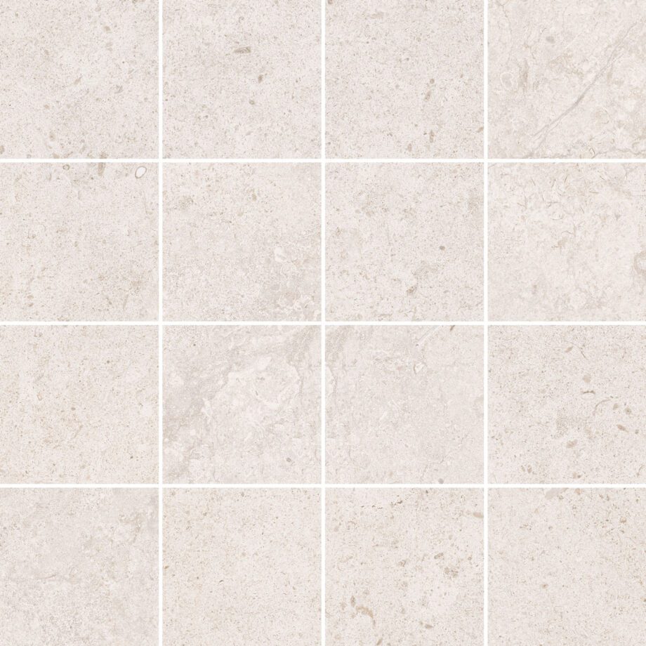 041.635.0108.15205-1 Kiviefektiga portselanmosaiik Tau Dorset White 7x7, 30x30 cm, valge