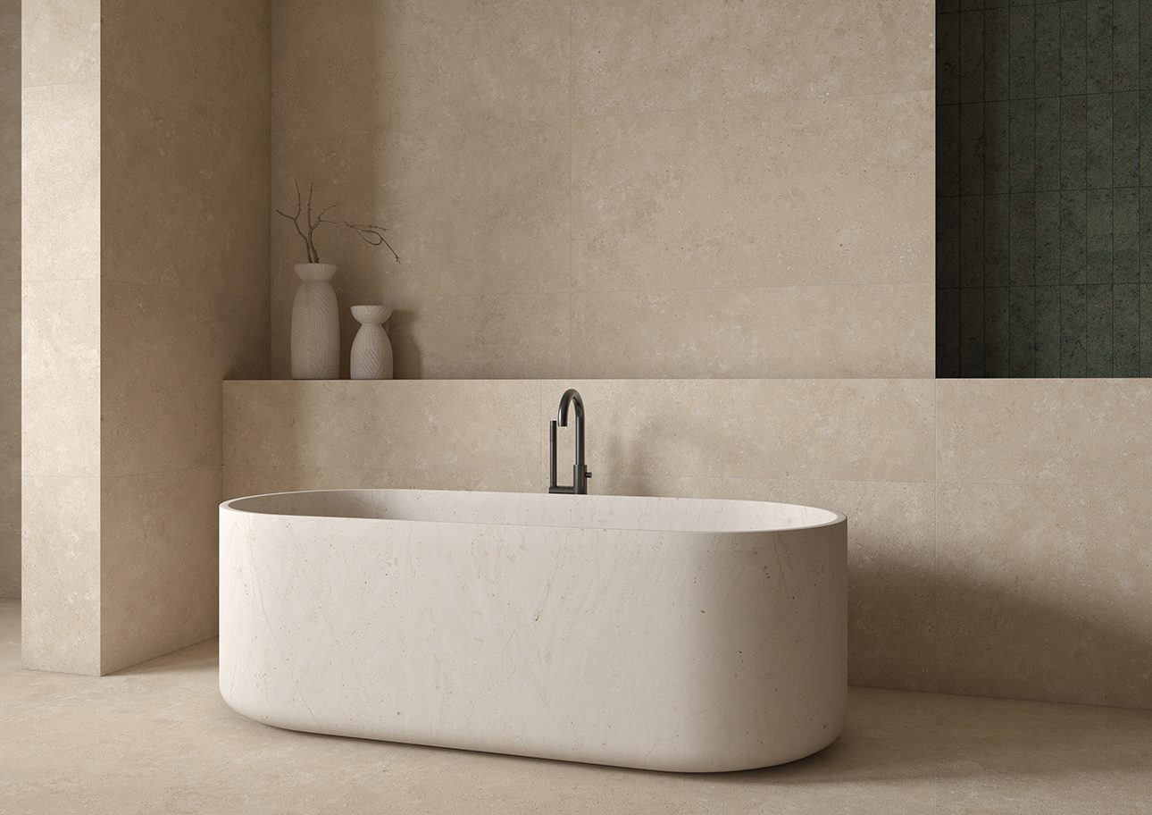 Kiviefektiga terrassiplaat Tau Campaspero Sand, 60x60 cm, 20 mm, liivabeež, R11, rektifitseeritud