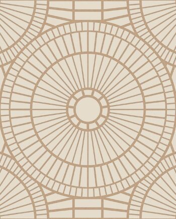 3D-kohokuvioitu koristelaatta ABK Moooi Decor Library Hypnotic Owl Gold, 60x60 cm, 8,5 mm, 3D-kohopinta