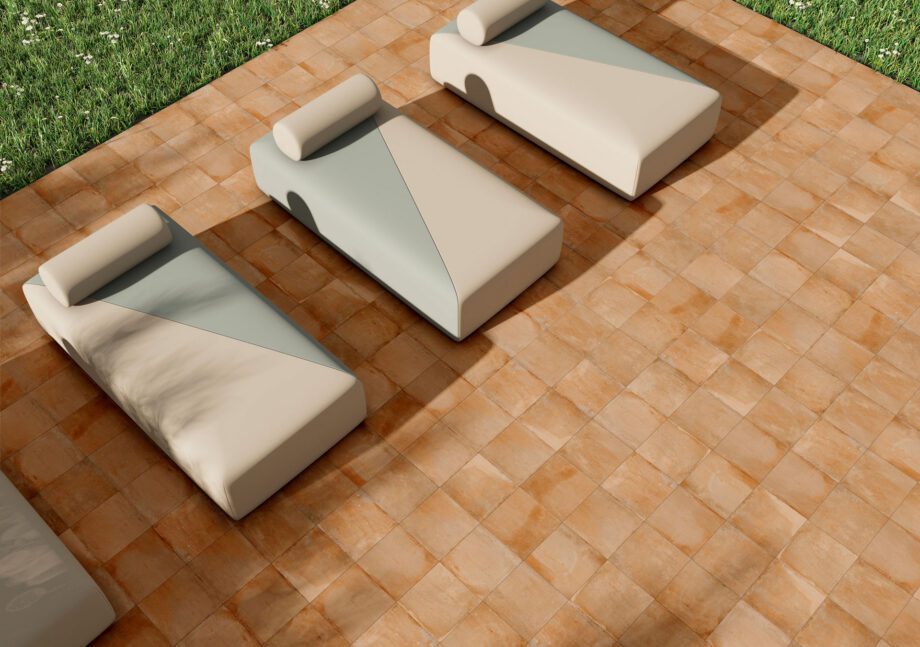 015.845.0154.04751-2 Terrakota efektiga matt keraamiline põrandaplaat Tau Terracotta Cotto, 33,3x33,3 cm, 8,5 mm, terrakota