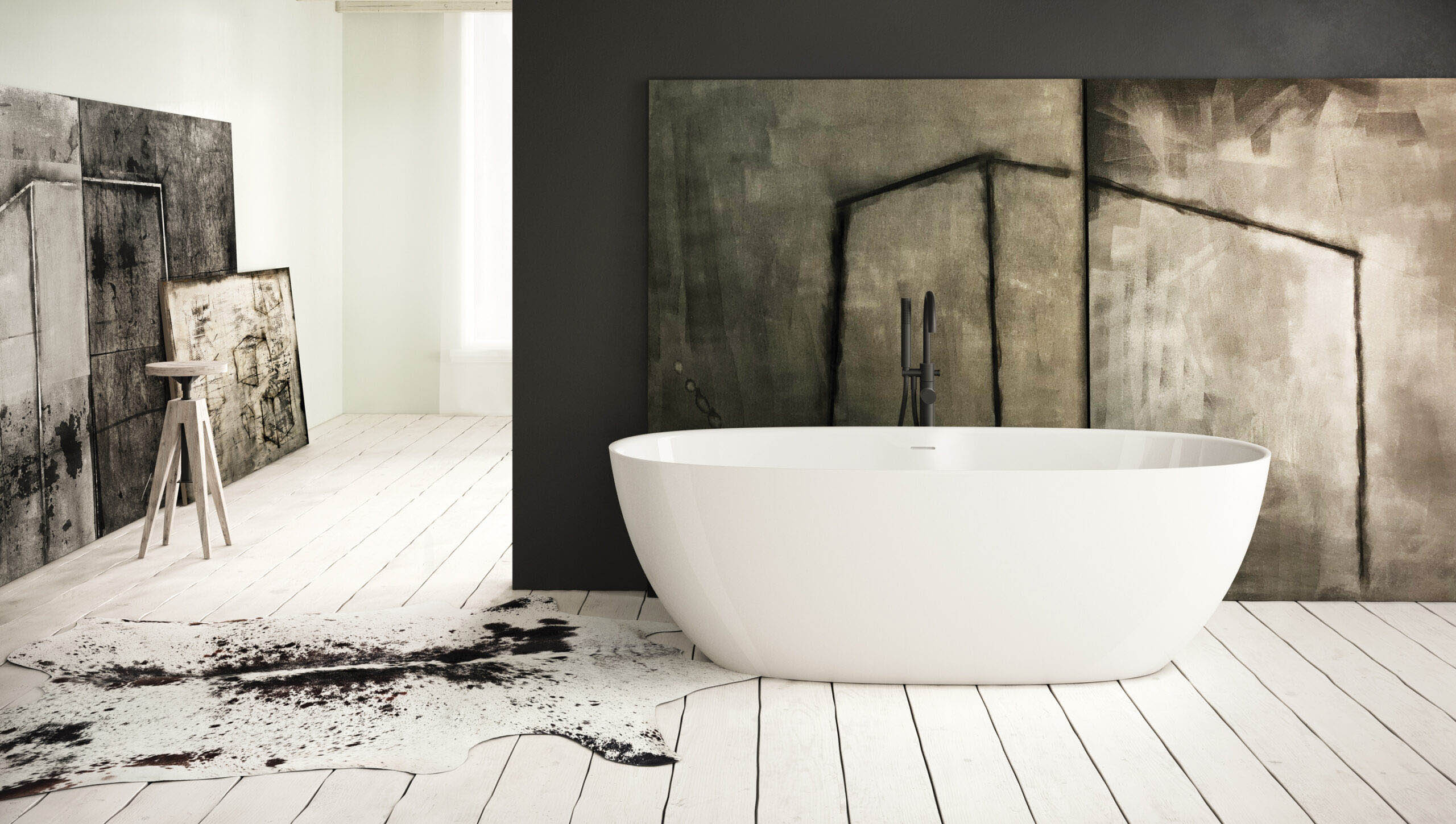 Vapaasti seisova kylpyamme PAA BELLA 170,5x80 cm, valukivi – 2