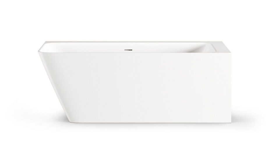 Nurgavann PAA QUADRO CORNER A 160×75 cm, vasakpoolne, läikiv kivimass Kulma-amme PAA QUADRO CORNER A 160x75 cm, vasen, valukivi