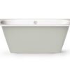 Sisseehitatav kivivann PAA SMART 150 D 150×75 cm, ümar nurk D, läikiv kivimass 7 Upotettava kylpyamme PAA SMART 150 D 150x75 cm, valukivi – 7