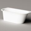Sisseehitatav kivivann PAA VARIO M BC 156×75 cm, ümarad nurgad B ja C, läikiv kivimass 10 Upotettava kylpyamme PAA VARIO M BC 156x75 cm, valukivi – 10