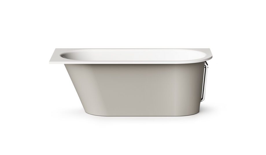 Sisseehitatav kivivann PAA VARIO M D 158×75 cm, ümar nurk D, läikiv kivimass 5 Upotettava kylpyamme PAA VARIO L D 168x75 cm, valukivi – 5