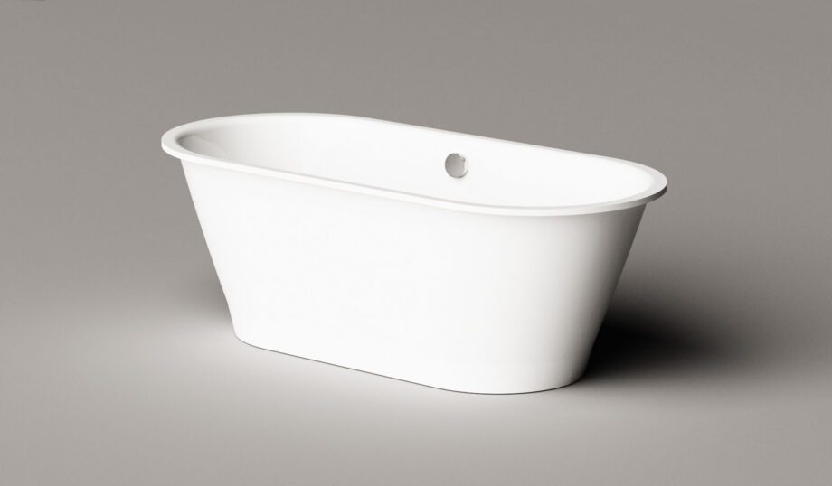 Eraldiseisev kivivann PAA VARIO XL ABCD 175×80 cm, kõik nurgad ümarad, läikiv kivimass 10 Vapaasti seisova kylpyamme PAA VARIO XL ABCD, valukivi – 10
