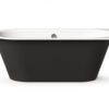 Sisseehitatav kivivann PAA VARIO XL AB 180×80 cm, ümarad nurgad A ja B, läikiv kivimass 9 Upotettava kylpyamme PAA VARIO XL AB 180x80 cm, valukivi – 9
