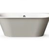 Sisseehitatav kivivann PAA VARIO XL D 180×80 cm, ümar nurk D, läikiv kivimass 6 Upotettava kylpyamme PAA VARIO XL D 180x80 cm, valukivi – 6