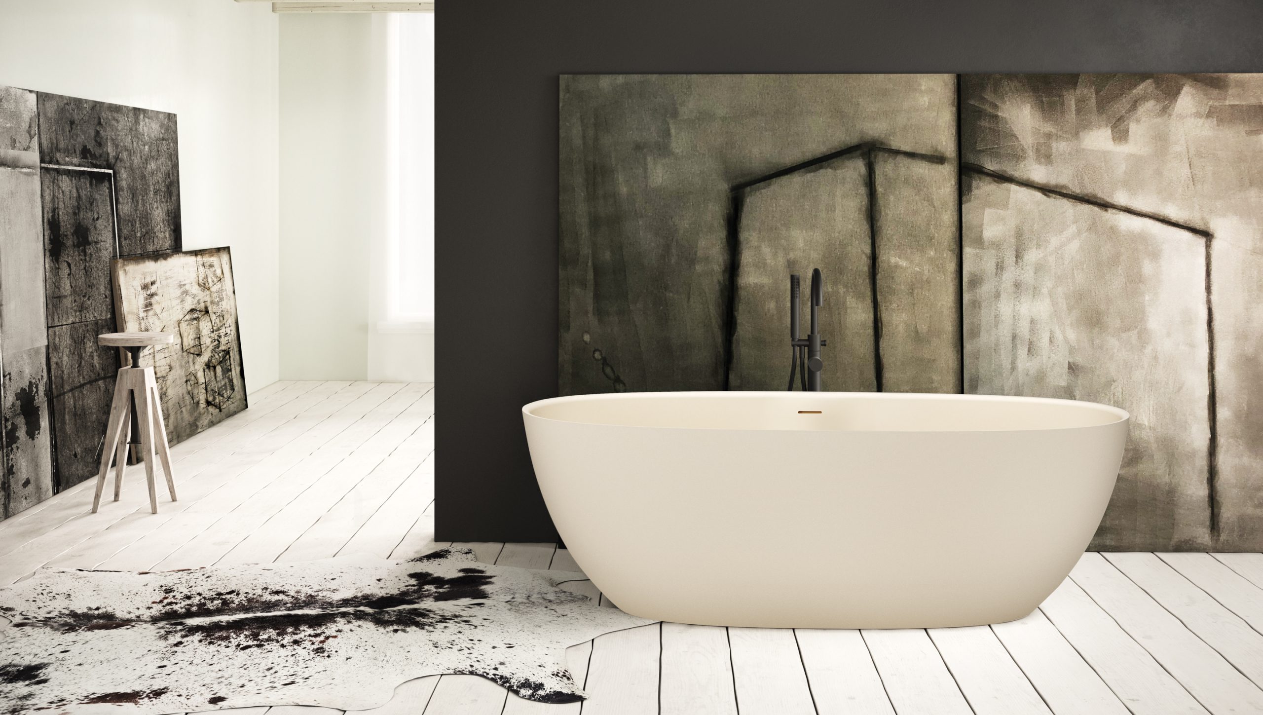 Vapaasti seisova kylpyamme PAA BELLA 170,5x80 cm, Silkstone – 8
