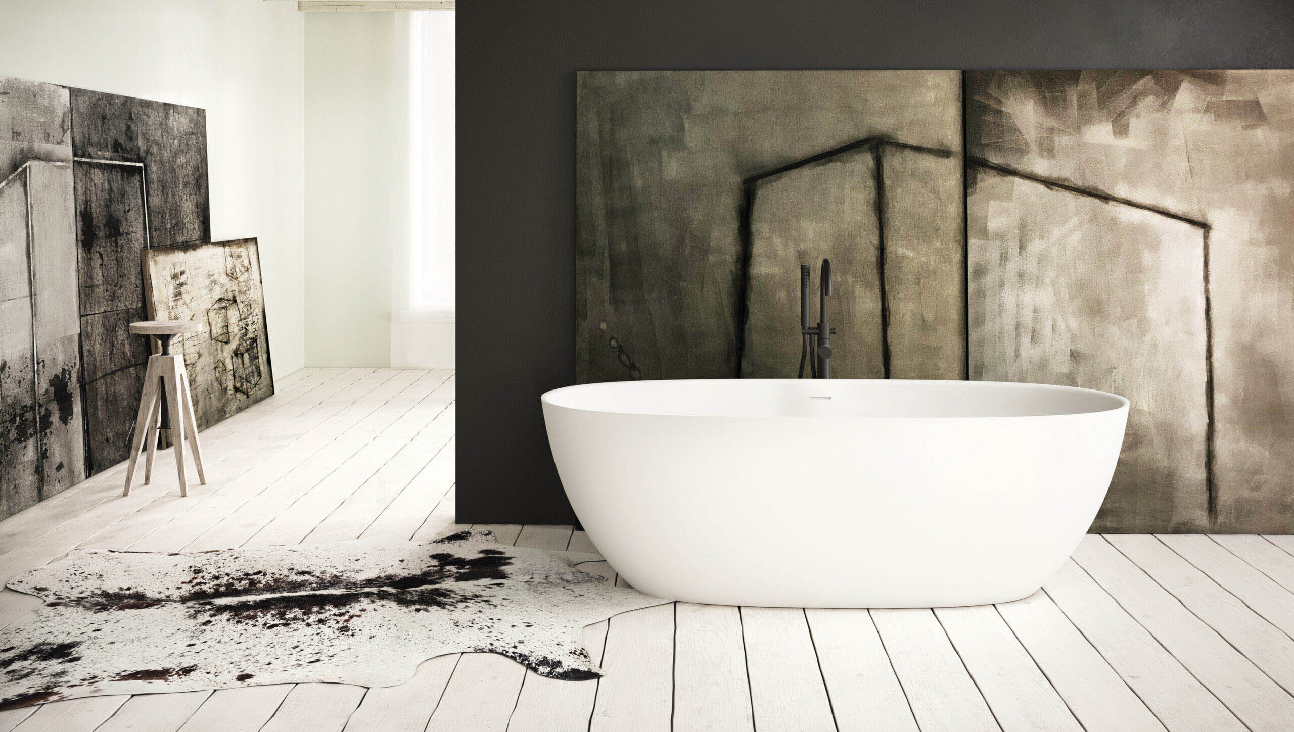 Vapaasti seisova kylpyamme PAA BELLA 170,5x80 cm, Silkstone – 2