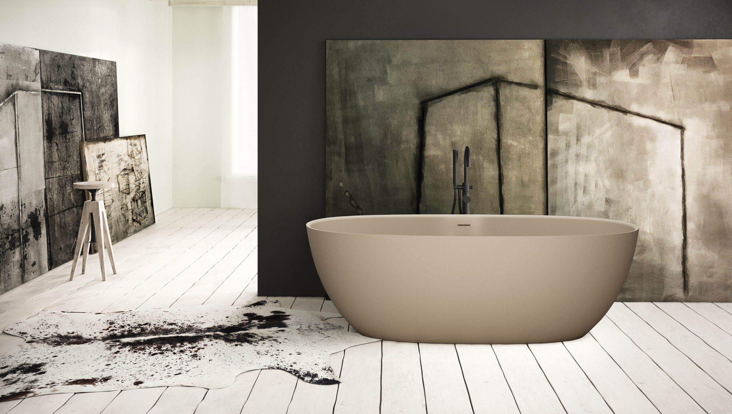 Vapaasti seisova kylpyamme PAA BELLA 170,5x80 cm, Silkstone – 7