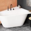 Nurgavann PAA DECO CORNER A 160×127 cm, vasakpoolne, matt Silkstone Kulma-amme PAA DECO CORNER A 160x127 cm, vasen, Silkstone