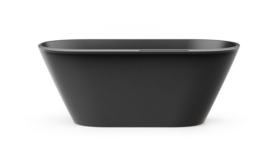 Must eraldiseisev kivivann PAA DECO RIM 166×81 cm, Graphite, matt Vapaasti seisova kylpyamme PAA DECO RIM 166x81 cm, Graphite