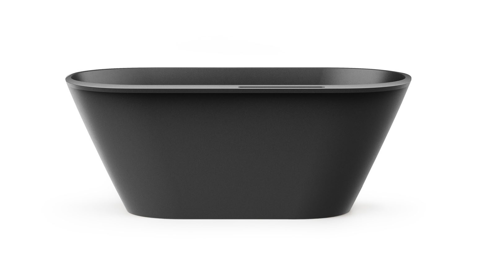 Vapaasti seisova kylpyamme PAA DECO RIM 166x81 cm, Graphite