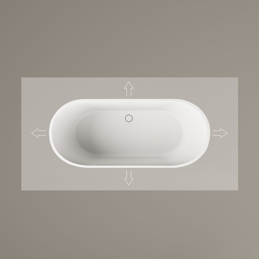 Mittatilauskylpyamme PAA DECO SHAPE L, Silkstone – 4