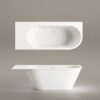 Mõõdu järgi kivivann PAA DECO SHAPE RE D 170–200×82,5 cm, matt Silkstone 9 Mittatilauskylpyamme PAA DECO SHAPE RE D, Silkstone – 9