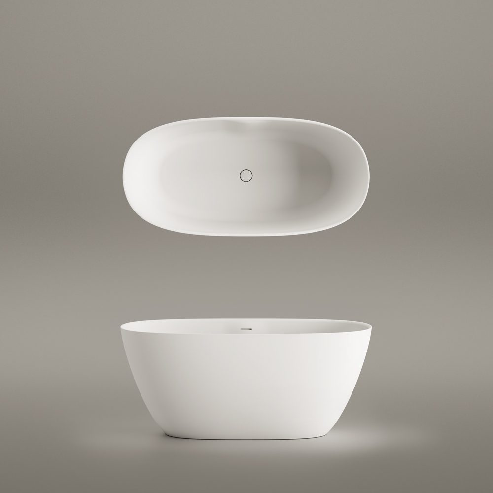 Vapaasti seisova kylpyamme PAA PERLA 145, Silkstone – 8