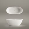 Eraldiseisev kivivann PAA PERLA 160 160×75 cm, matt Silkstone 6 Vapaasti seisova kylpyamme PAA PERLA 160, Silkstone – 6