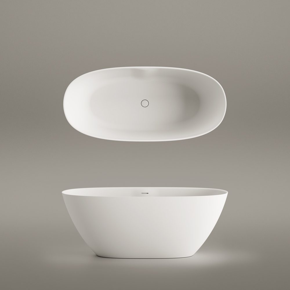 Vapaasti seisova kylpyamme PAA PERLA 160, Silkstone – 6