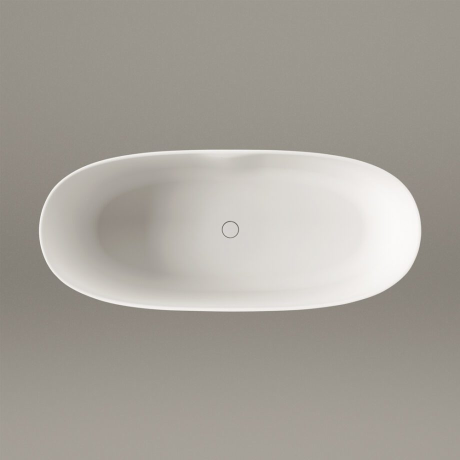 Eraldiseisev kivivann PAA PERLA 175 175×76 cm, matt Silkstone 8 Vapaasti seisova kylpyamme PAA PERLA 175, Silkstone – 8