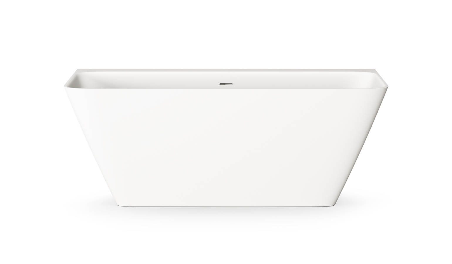 Seinäkylpyamme PAA QUADRO WALL 160,5x76 cm, Silkstone