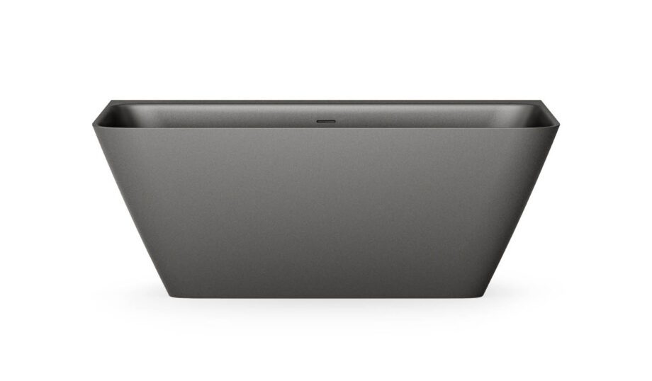 Must seinaäärne kivivann PAA QUADRO WALL 160,5×76 cm, Graphite, matt Seinäkylpyamme PAA QUADRO WALL 160,5x76 cm, musta Graphite