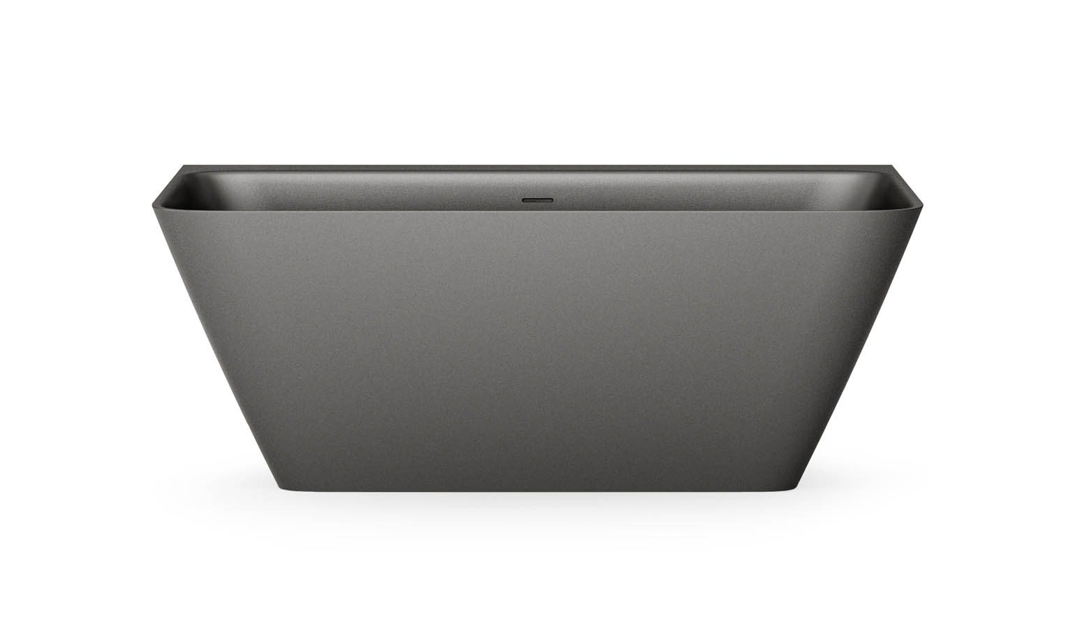 Seinäkylpyamme PAA QUADRO WALL 160,5x76 cm, musta Graphite