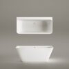 Seinaäärne kivivann PAA QUADRO WALL 160,5×76 cm, matt Silkstone 8 Seinäkylpyamme PAA QUADRO WALL 160,5x76 cm, Silkstone – 8