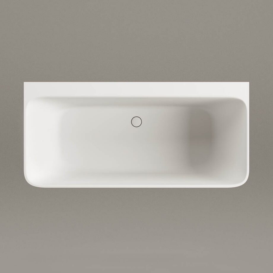 Seinaäärne kivivann PAA QUADRO WALL 160,5×76 cm, matt Silkstone 7 Seinäkylpyamme PAA QUADRO WALL 160,5x76 cm, Silkstone – 7
